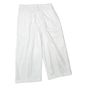 Jenny Buchanan White Drawstring Capri Pants Petite Medium  NEW TAGS
